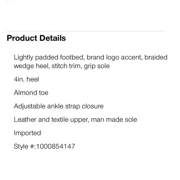 Naturalizer Black Leather Bianca Woven Wedge Sandals Women’s Size 11 - Picture 9 of 9